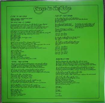 Yes: Close To The Edge LTD