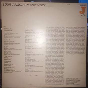 Louis Armstrong: Louis Armstrong 1923 - 1927