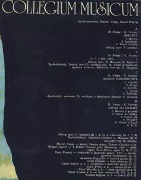 Collegium Musicum: Divergencie