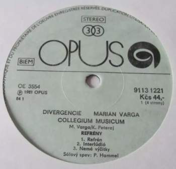 Collegium Musicum: Divergencie
