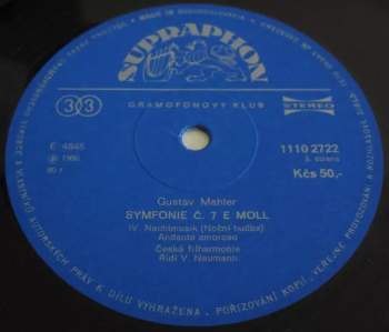 The Czech Philharmonic Orchestra: Symfonie Č. 7 E Moll (2xLP)