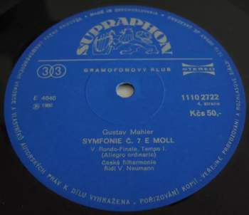 The Czech Philharmonic Orchestra: Symfonie Č. 7 E Moll (2xLP)