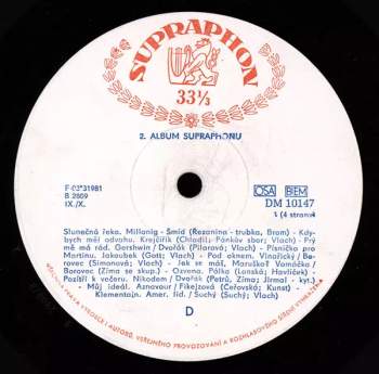 2. Album Supraphonu (2x10")