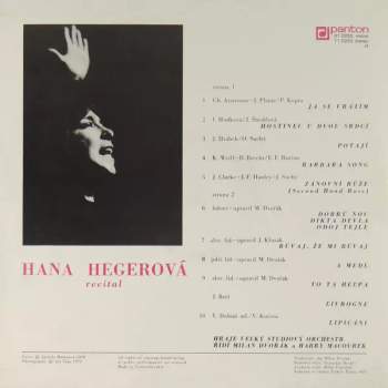 Hana Hegerová: Recital (74 2)