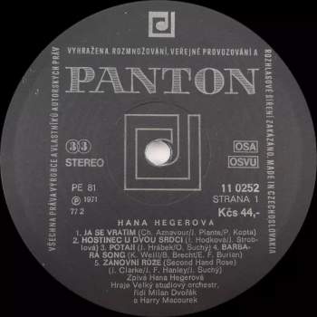 Hana Hegerová: Recital (74 2)