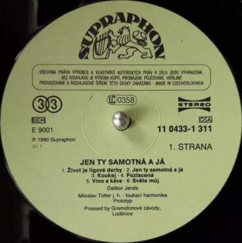 Dalibor Janda: Jen Ty Samotná A Já