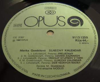 Marika Gombitová: Slnečný Kalendár