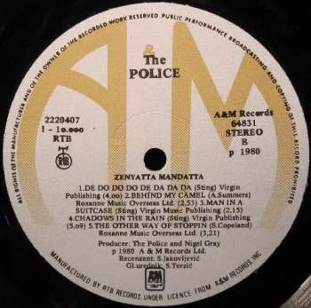 The Police: Zenyatta Mondatta