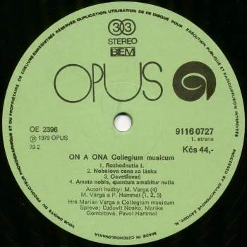 Collegium Musicum: On A Ona