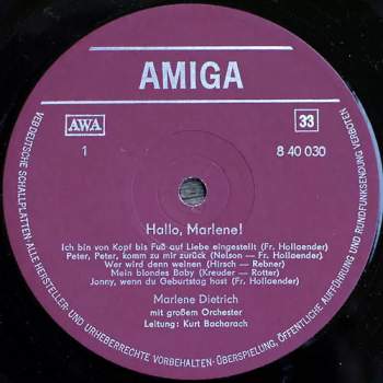 Marlene Dietrich: Hallo Marlene