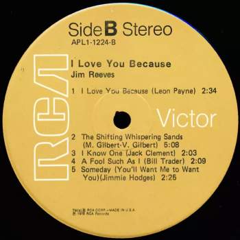Jim Reeves: I Love You Because