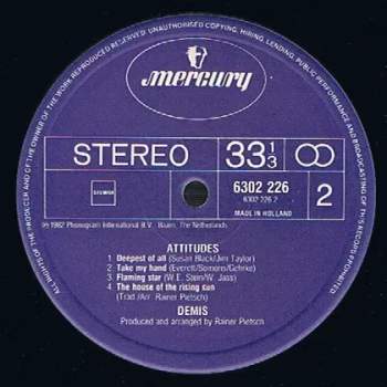 Demis Roussos: Attitudes