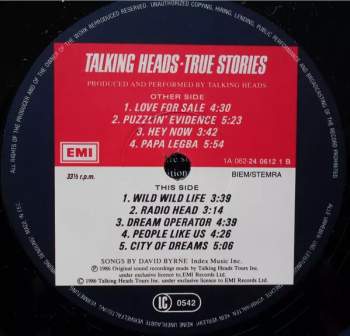 Talking Heads: True Stories