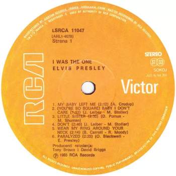 Elvis Presley: I Was The One