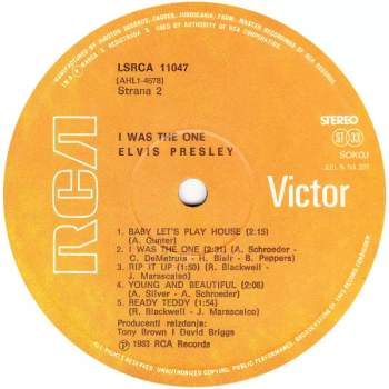 Elvis Presley: I Was The One