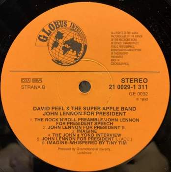 David Peel & The Super Apple Band: John Lennon For President