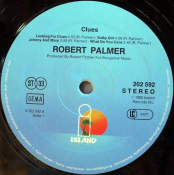 Robert Palmer: Clues