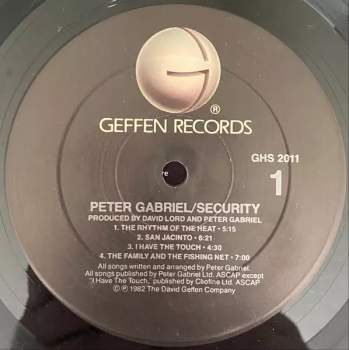 Peter Gabriel: Security