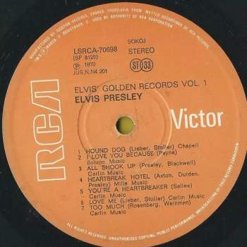 Elvis Presley: Elvis' Golden Records Volume 1