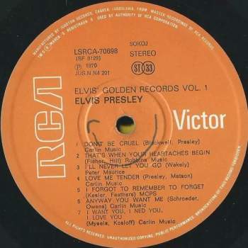 Elvis Presley: Elvis' Golden Records Volume 1
