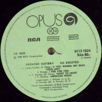 Pointer Sisters: So Excited