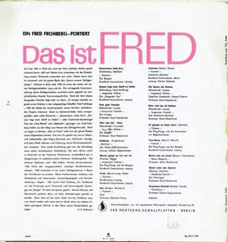 Fred Frohberg: Das Ist Fred. Ein Fred Frohberg-Porträt