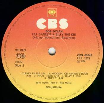 Bob Dylan: Pat Garrett & Billy The Kid