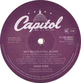 Diana Ross: Why Do Fools Fall In Love