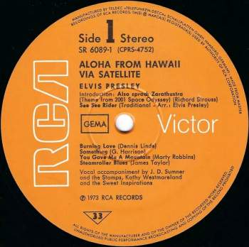 Elvis Presley: Aloha From Hawaii Via Satellite