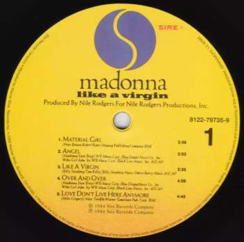 Madonna: Like A Virgin