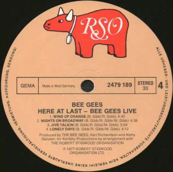 Bee Gees: Here At Last... Bee Gees ...Live