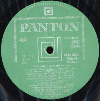 Originální Pražský Synkopický Orchestr: Čaj O Páté V Kavárně Vltava