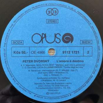 Peter Dvorský: L'amore È Destino