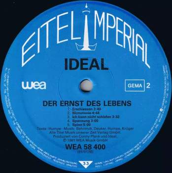 Ideal: Der Ernst Des Lebens