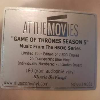 Ramin Djawadi: Game Of Thrones (Music From The HBO Series) Season 5 LTD | NUM | CLR