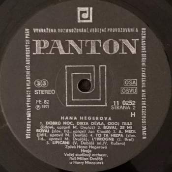 Hana Hegerová: Recital