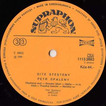 Petr Spálený: Dítě Štěstěny