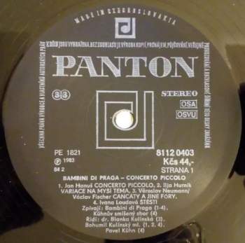 Bambini Di Praga: Concerto Piccolo