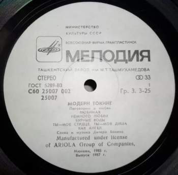 Modern Talking: Поговорим О Любви