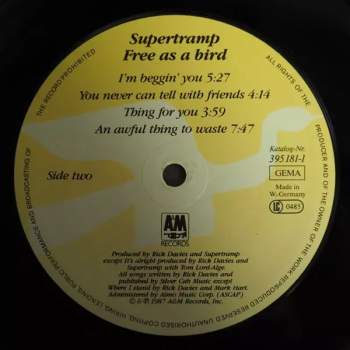 Supertramp: Free As A Bird CLR