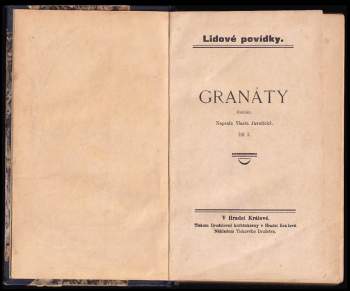 Vlasta Javořická: Granáty