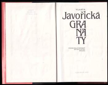 Vlasta Javořická: Granáty