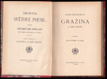 Adam Mickiewicz: Gražina a jiné básně