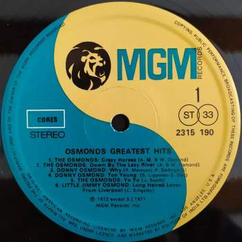 The Osmonds: Greatest Hits