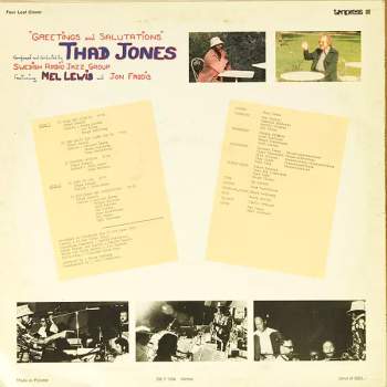 Thad Jones: Greetings And Salutations