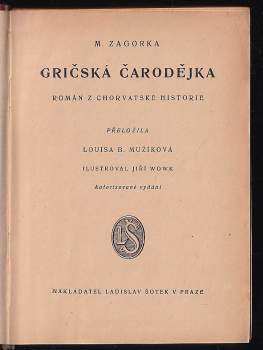 Marija Jurić Zagorka: Gričská čarodějka - Díl druhý - Komtesa Nera