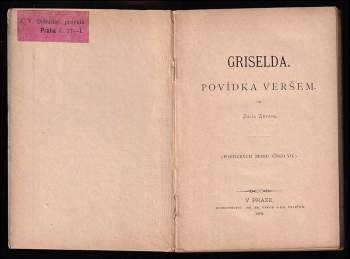 Julius Zeyer: Griselda
