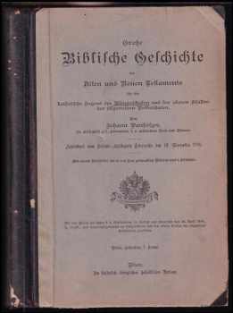 Grosse Biblische Geschichte des Alten und Neuen Testaments für die katholische Jugend der Bürgerschulen und der oberen Klassen der allgemeinen Volksschulen