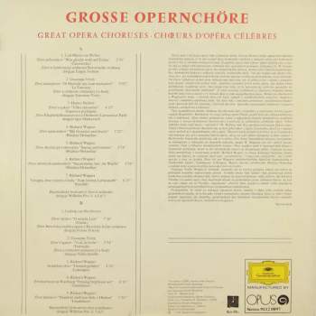 Various: Grosse Opernchöre = Veľké Operné Zbory