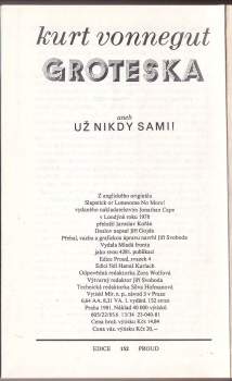 Kurt Vonnegut: Groteska, aneb, Už nikdy sami!